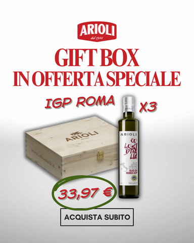 Gift Box IGP Roma – 3 Bottiglie con Cassetta in Legno